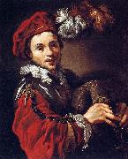 VIGNON, Claude Portrait of Francois Langlois painting